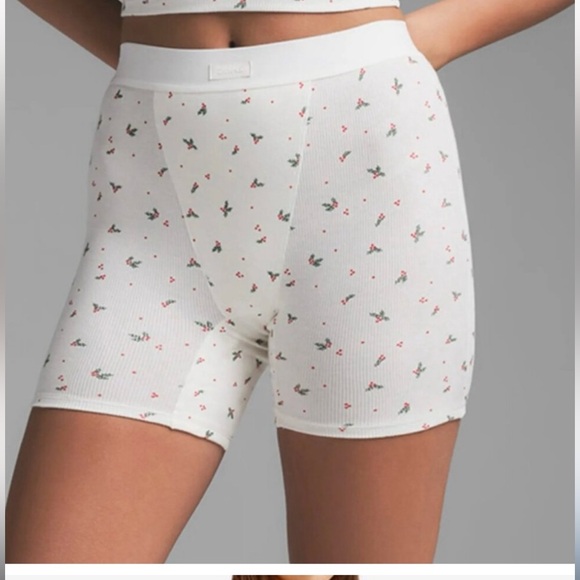 Skims Boxer Limited Edition Collectible Holly Print NWOT Direct Auth Size S M L